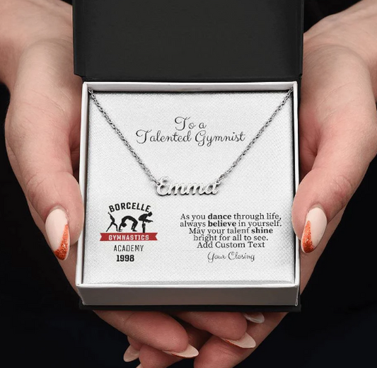 Custom Dance Gymnastics Team Necklace-[Heartfelt Family Gift]