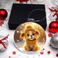 Cute Puppy Acrylic Christmas Ornament-[Heartfelt Family Gift]