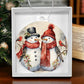 Snowman Acrylic Christmas Ornament-[Heartfelt Family Gift]
