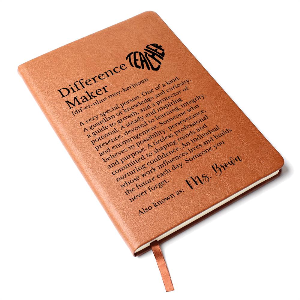 Difference Maker Journal for Teacher