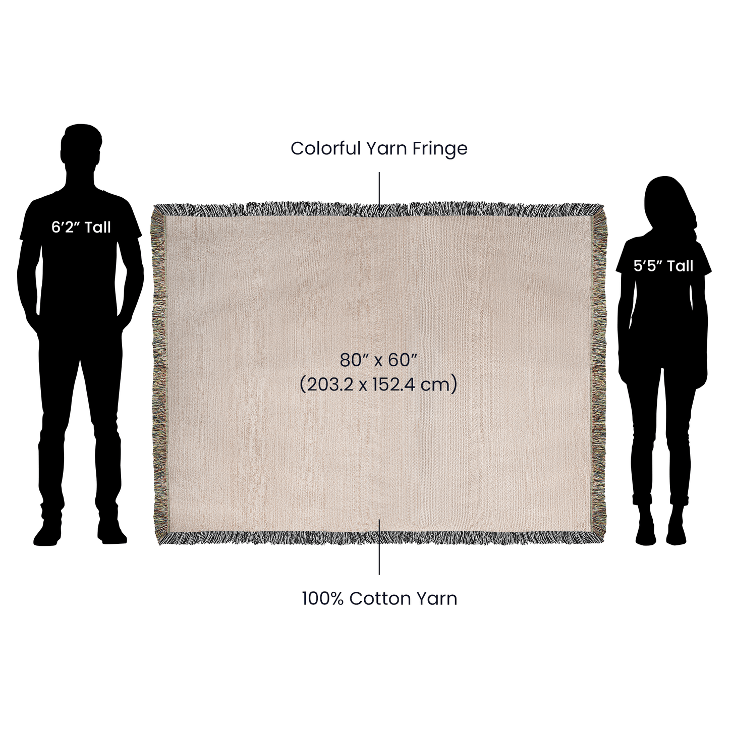 Custom Couples Woven Blanket, Personalized Wedding Gift with Names and Date, Mountain Forest Throw, Anniversary Gift 100% Cotton