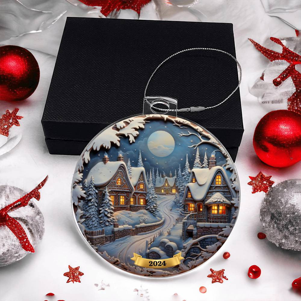 Winter Christmas Tree Ornament-[Heartfelt Family Gift]
