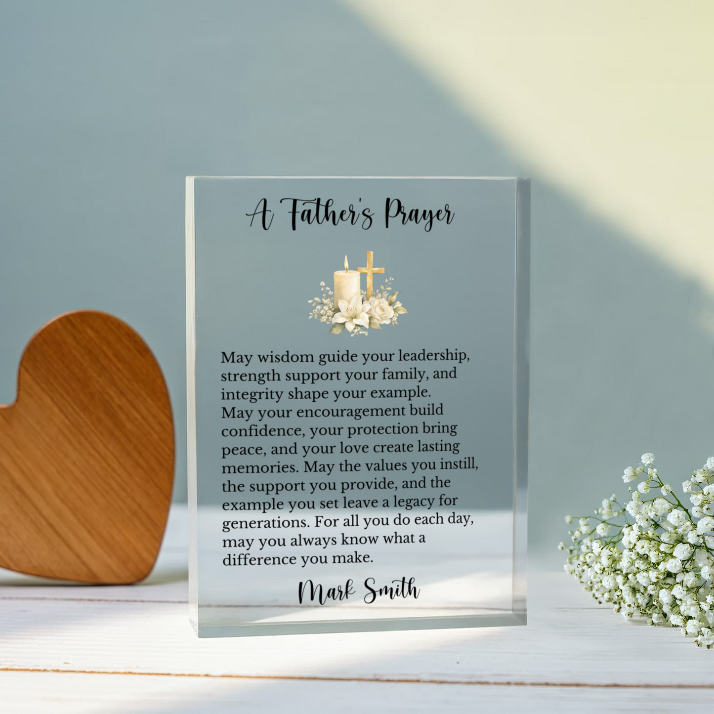 A Fathers Prayer Plaque Gift