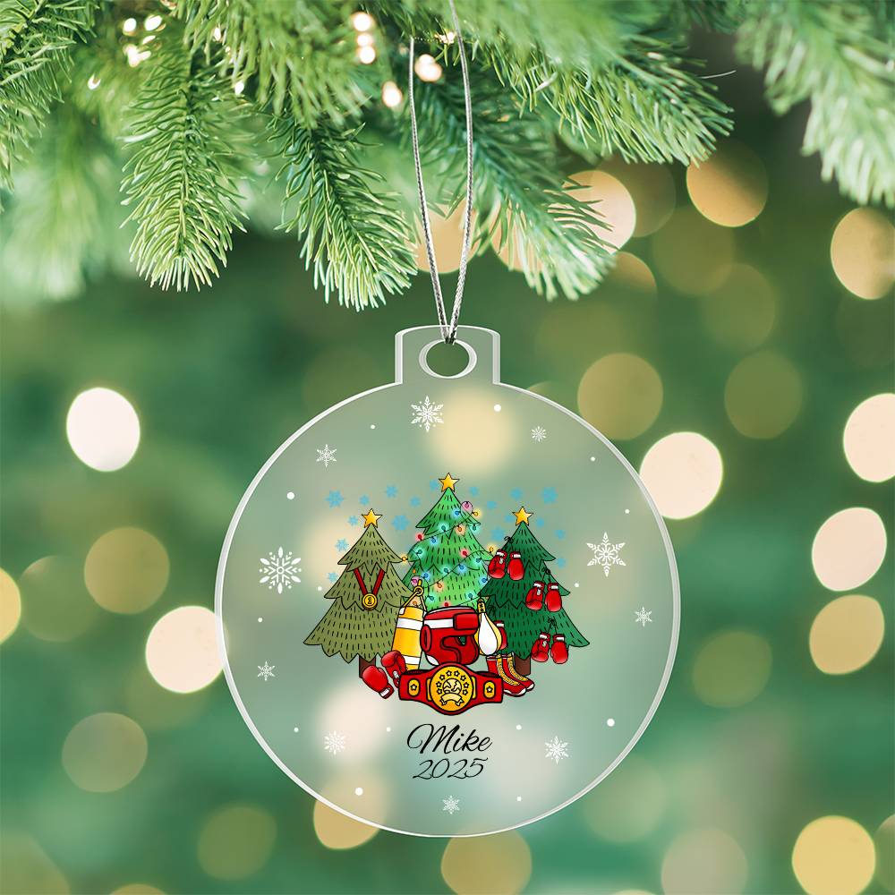 Boxing Christmas Tree Ornament