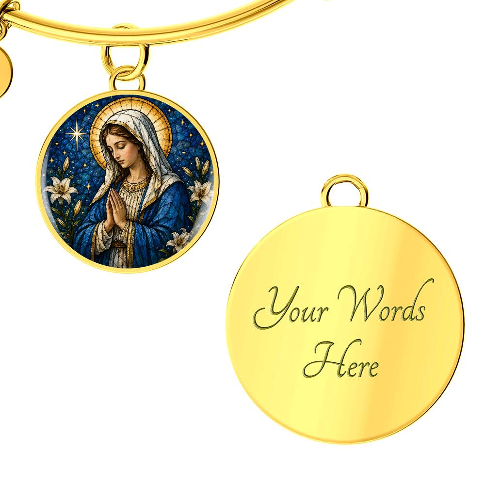 Personalized Virgin Mary Necklace