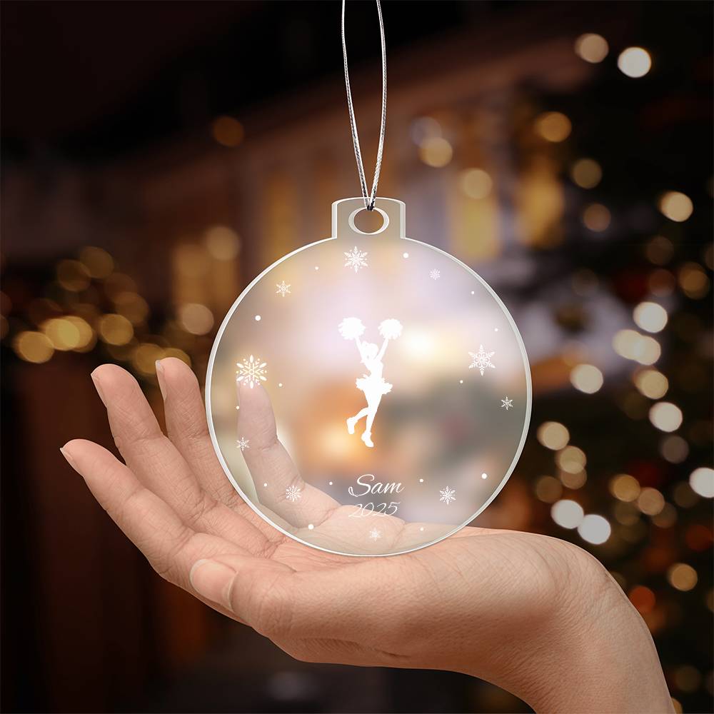 Cheerleader Christmas Tree Ornament