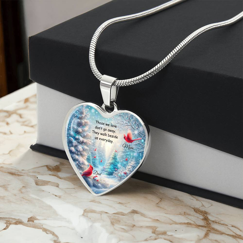 Heart Necklace with Engraving-[Heartfelt Family Gift]