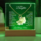 Daughter  Keepsake Acrylic Bundle  Love Knot or Heart Necklace Gift-[Heartfelt Family Gift]