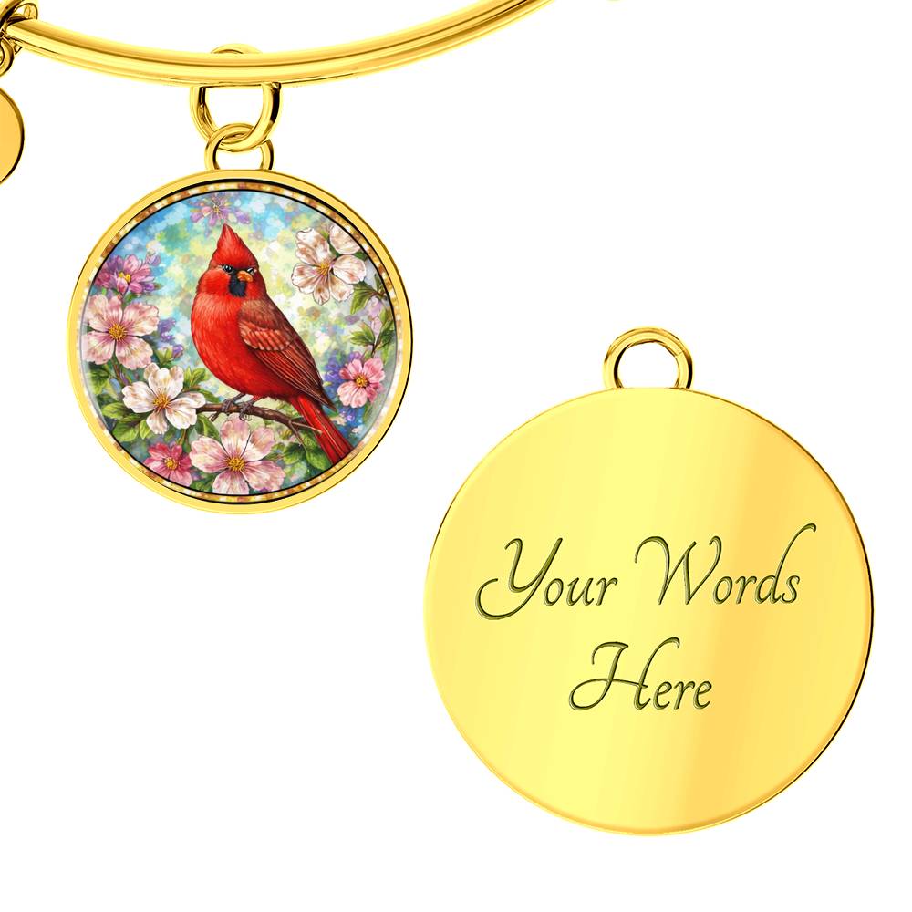 Cardinal Personalized Engraved Necklace Bracelet or Keychain