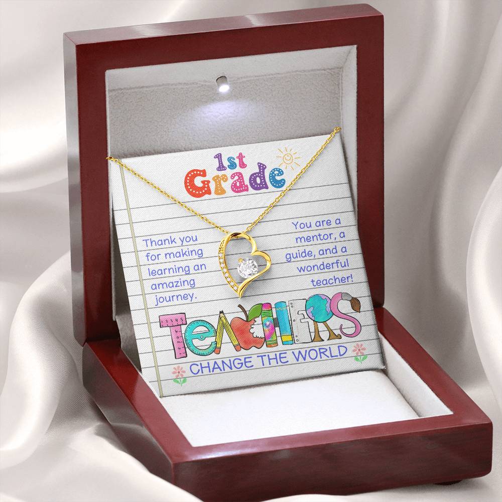 Teacher Thank You Necklace Gift
