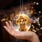 Cute Puppy Acrylic Christmas Ornament-[Heartfelt Family Gift]