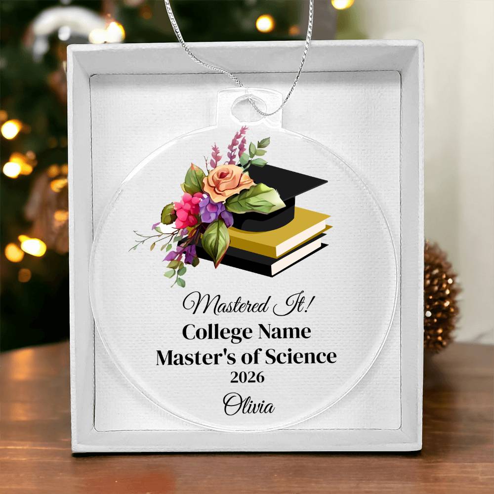 Masters Degree Graduation Ornament