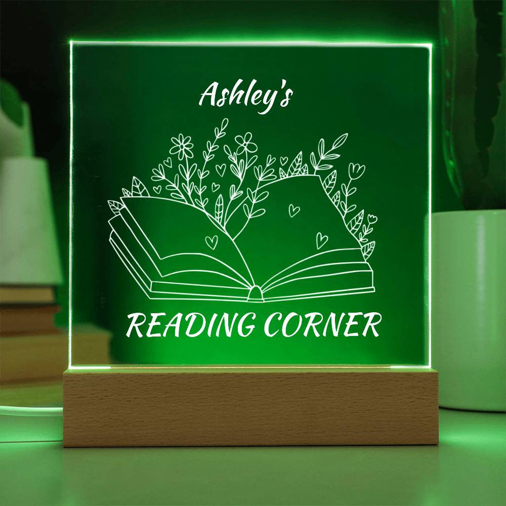 Personalized Book Nook LED Lighted Plaque-[Heartfelt Family Gift]