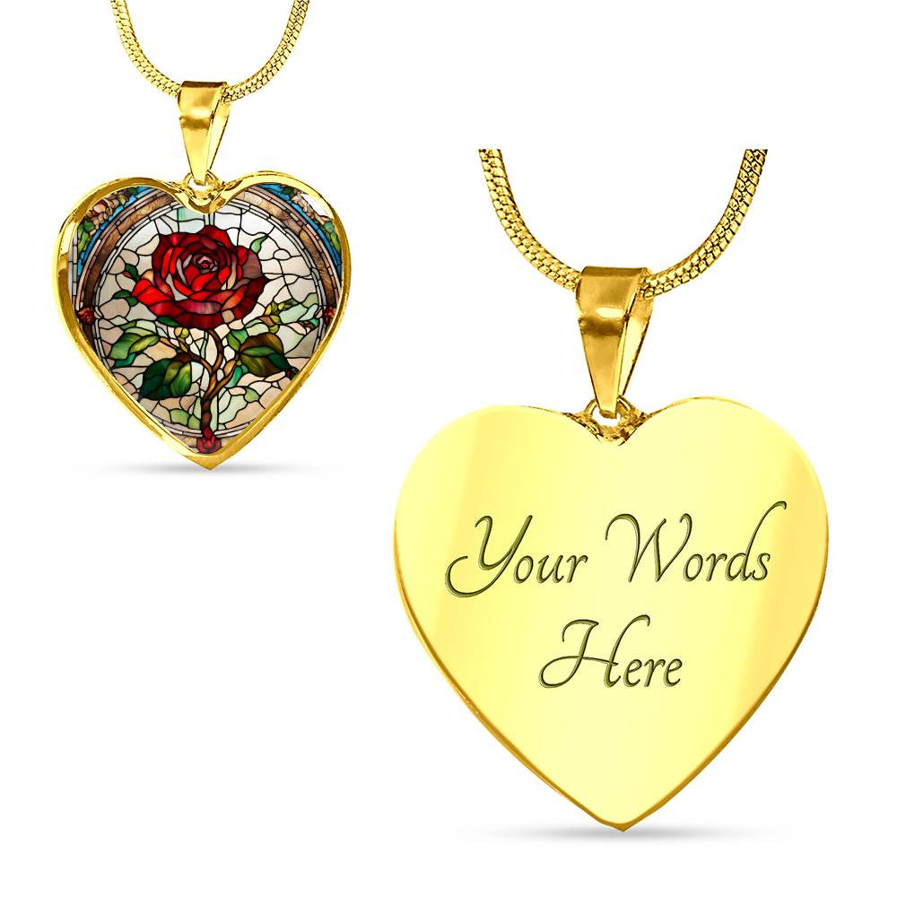 Heart Necklace with Engraving-[Heartfelt Family Gift]