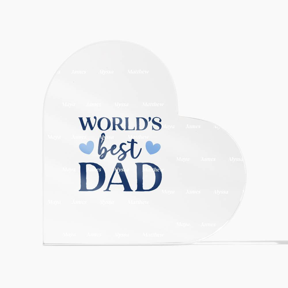 Acrylic Heart Plaque-[Heartfelt Family Gift]