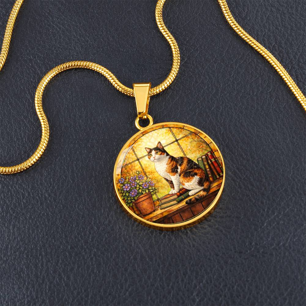 Cat Necklace with Engraved Pendant, Personalized Pet Jewelry, Unique Cat Lover Gift, Custom Photo Necklace, Keepsake with Optional Engraving