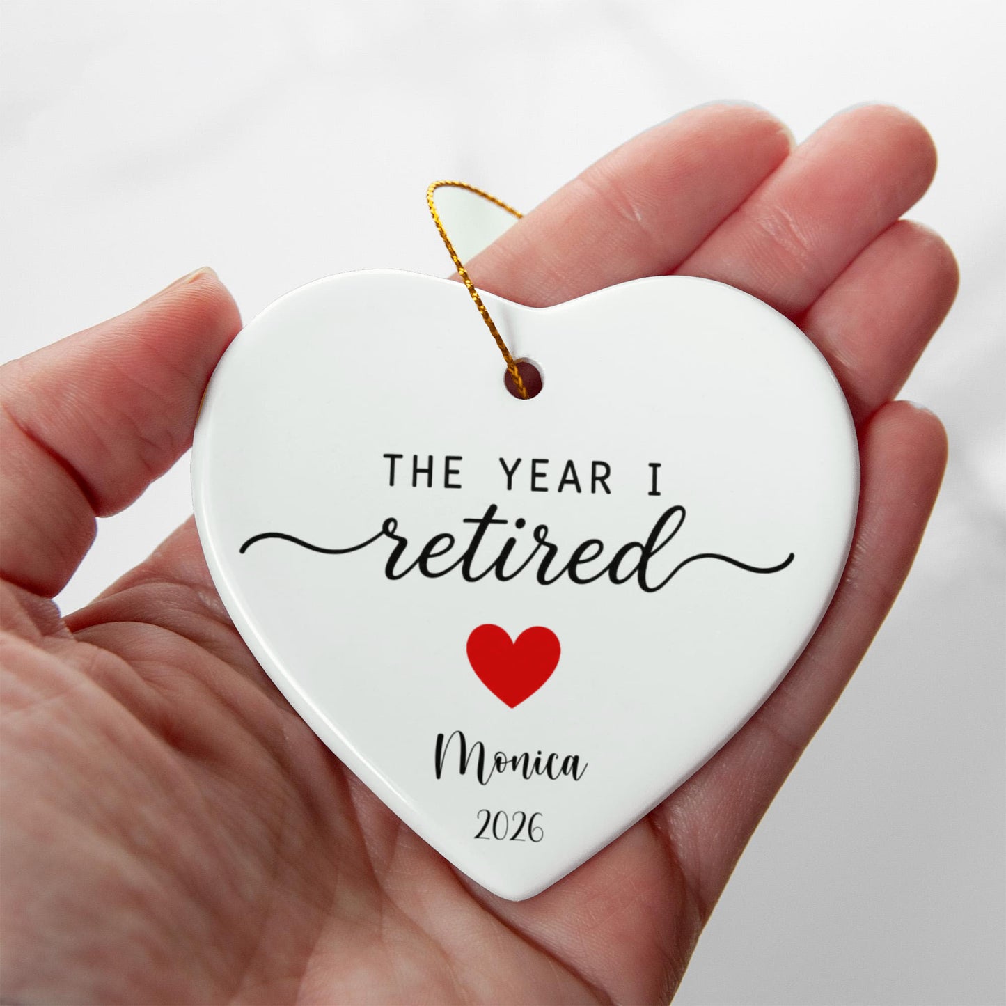 The Year I Retired Christmas Ornament