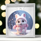 Bunny Acrylic Christmas Ornament-[Heartfelt Family Gift]