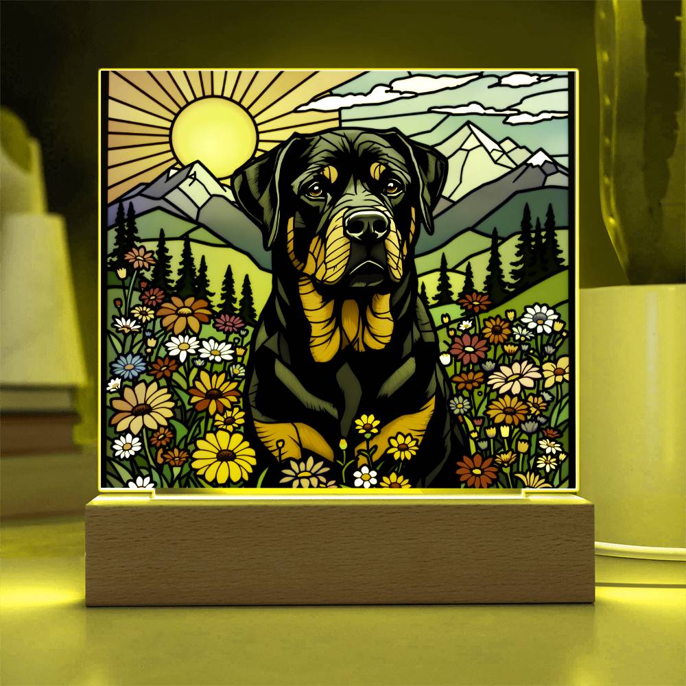 English Retriever Dog Lighted Plaque