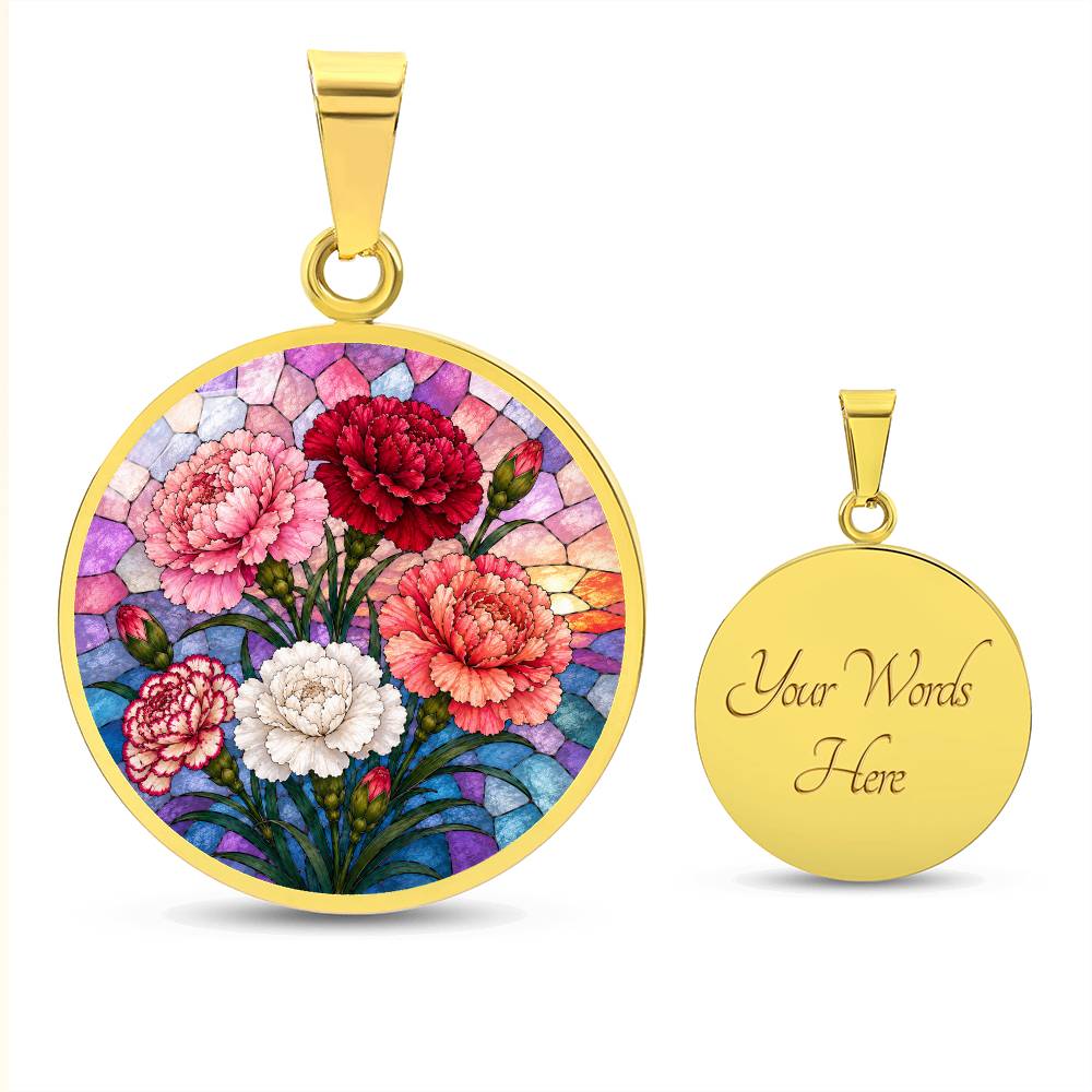 Personalized Flower Necklace