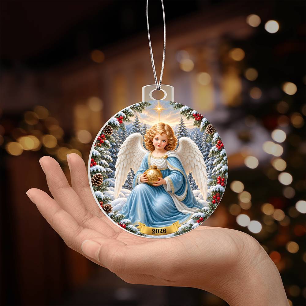 Angel Cherub Christmas Tree Ornament