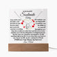 Soulmate Acrylic Heart Necklace & Plaque Gift Set-[Heartfelt Family Gift]