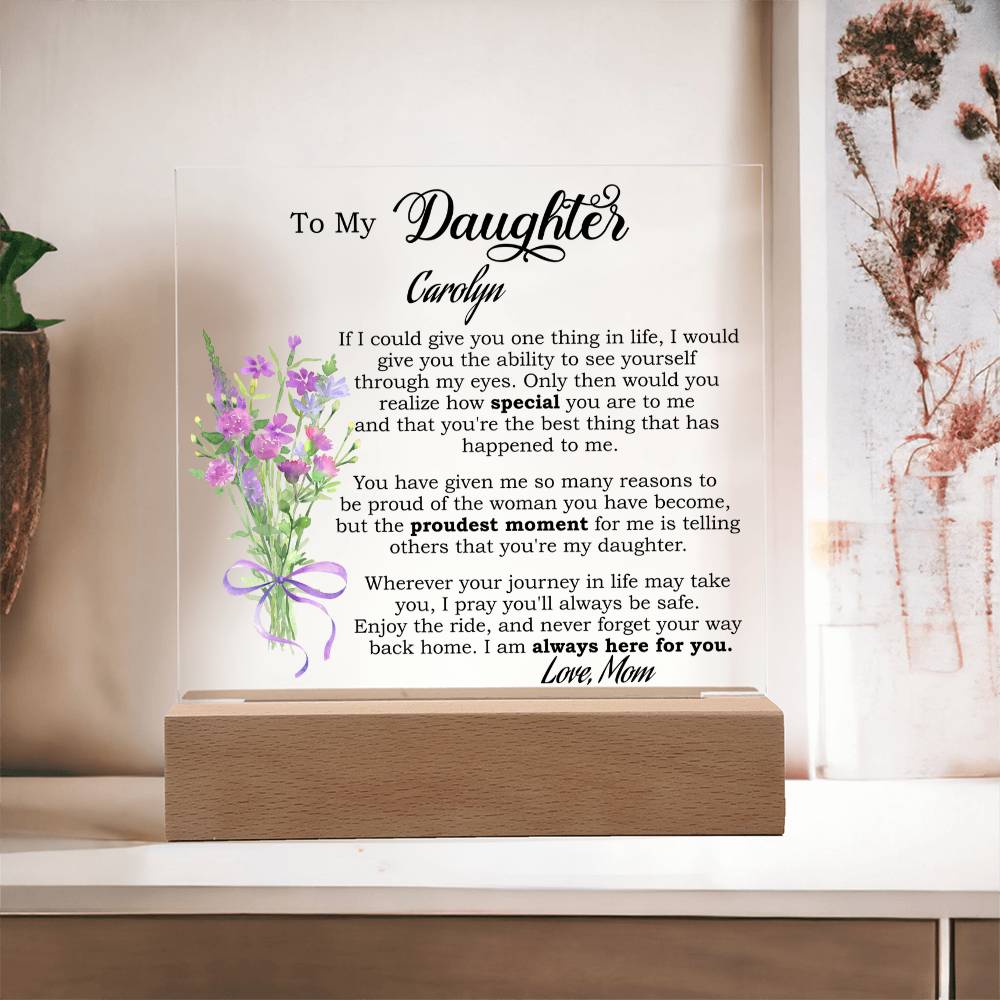Personalized Daughter Plaque