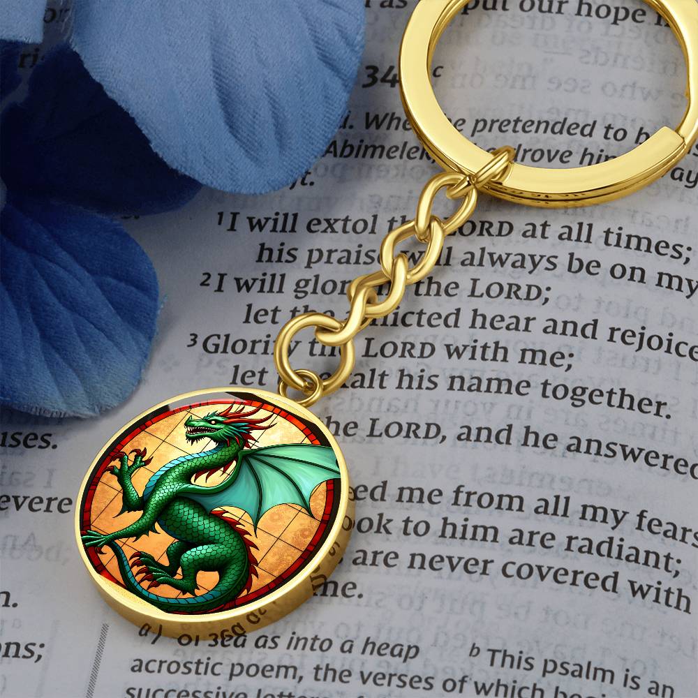 Green Dragon Pendant Necklace