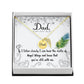 Dad Memorial Necklace Angel Wing Charm-[Heartfelt Family Gift]