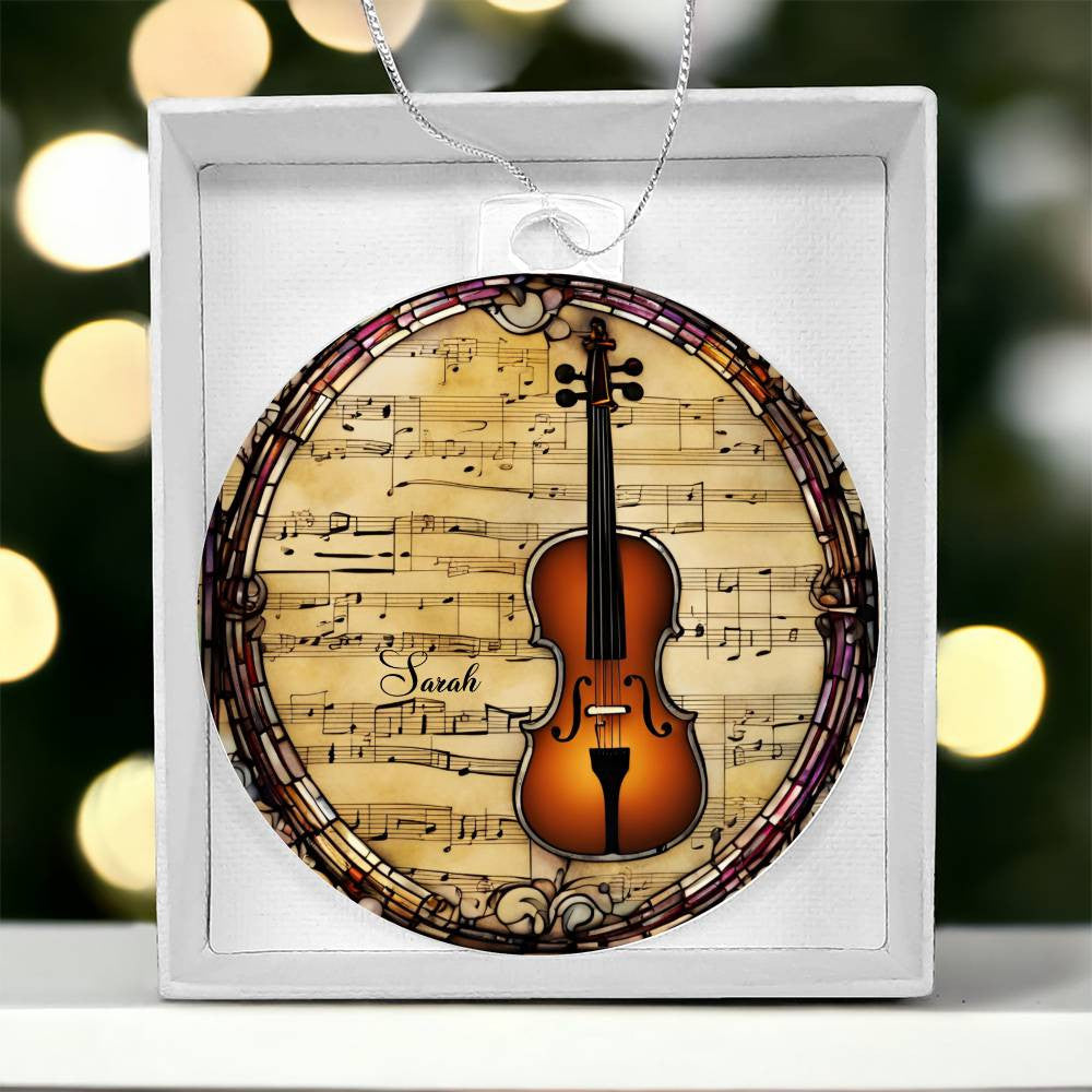 Violin Ornament-[Heartfelt Family Gift]