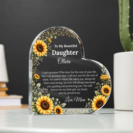 Personalized Daughter Heart Plaque