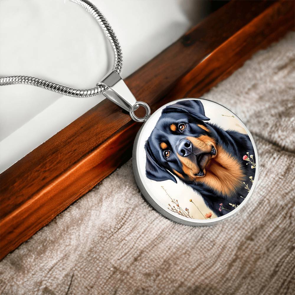 Rotweiller Pendant Necklace