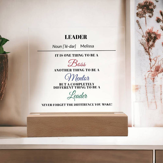 Boss Gift for Coworker Acrylic Plaque-[Heartfelt Family Gift]