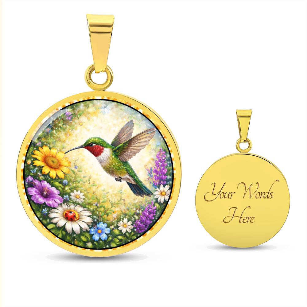 Hummingbird Personalized Engraved Necklace Bracelet or Keychain