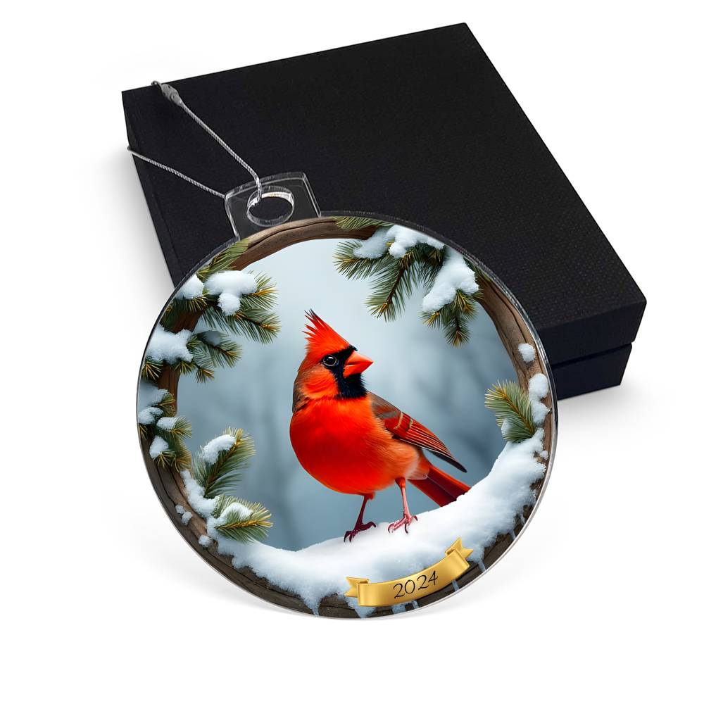 Personalized Cardinal Christmas Ornament