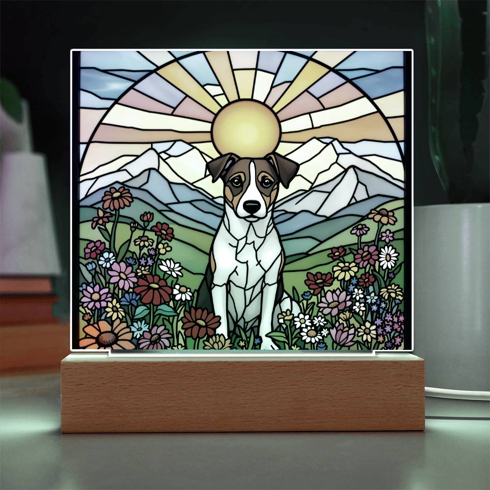 Jack Russel Dog Lighted Plaque