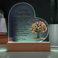 To My Second Mom Acrylic Heart Plaque-[Heartfelt Family Gift]