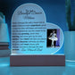 Personalized Dance Recital Acrylic Heart Plaque-[Heartfelt Family Gift]