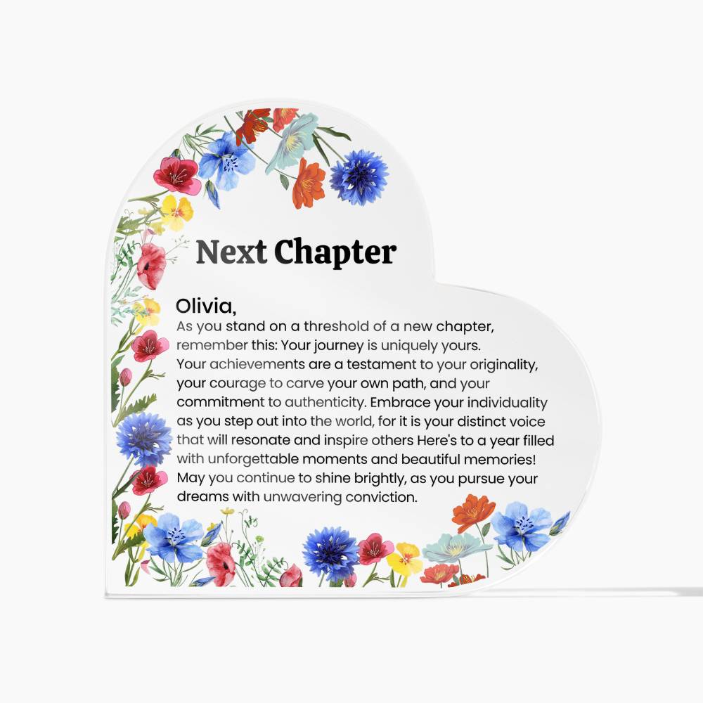 Acrylic Heart Plaque