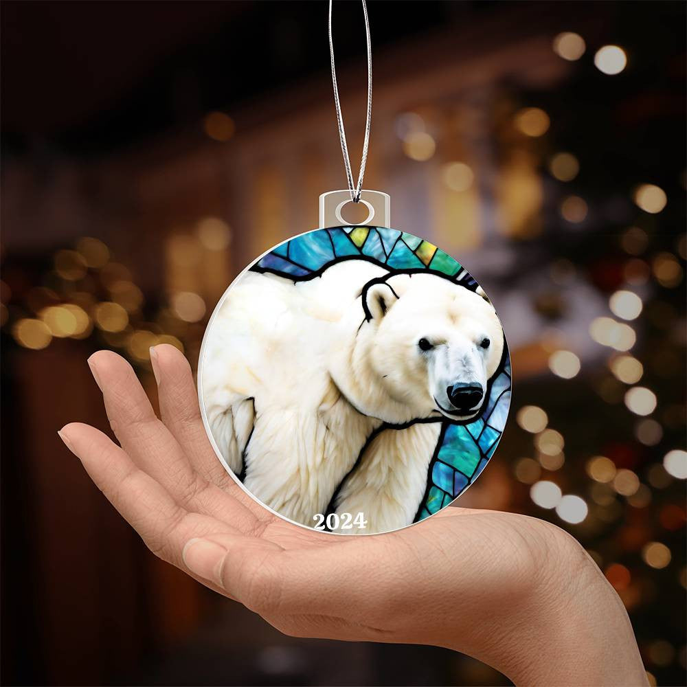 Polar Bear Christmas Ornament-[Heartfelt Family Gift]