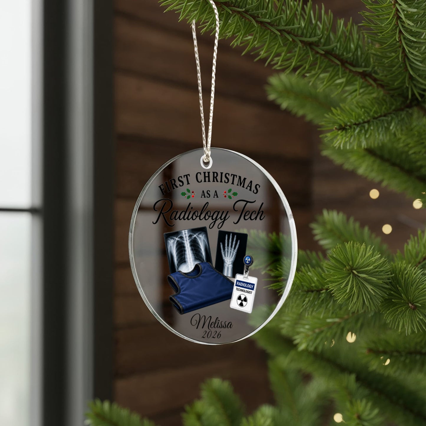 1st Christmas Radiology Tech Ornament