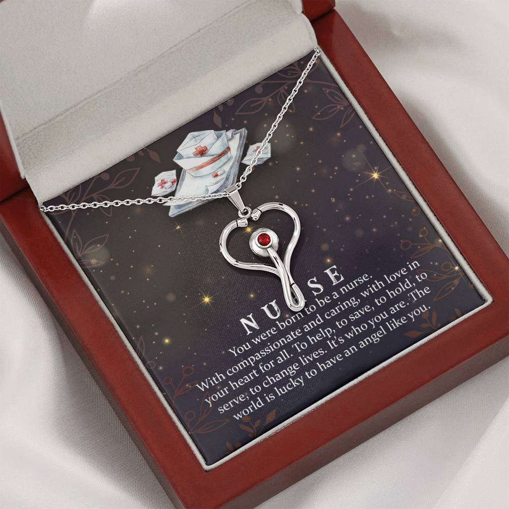 Nurse Stethoscope Necklace Gift-[Heartfelt Family Gift]