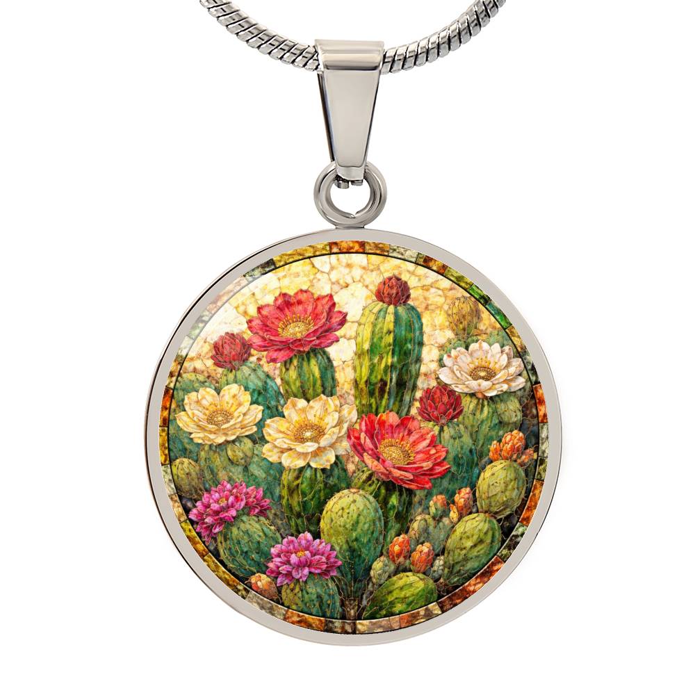 Cactus Personalized Engraved Necklace Bracelet or Keychain