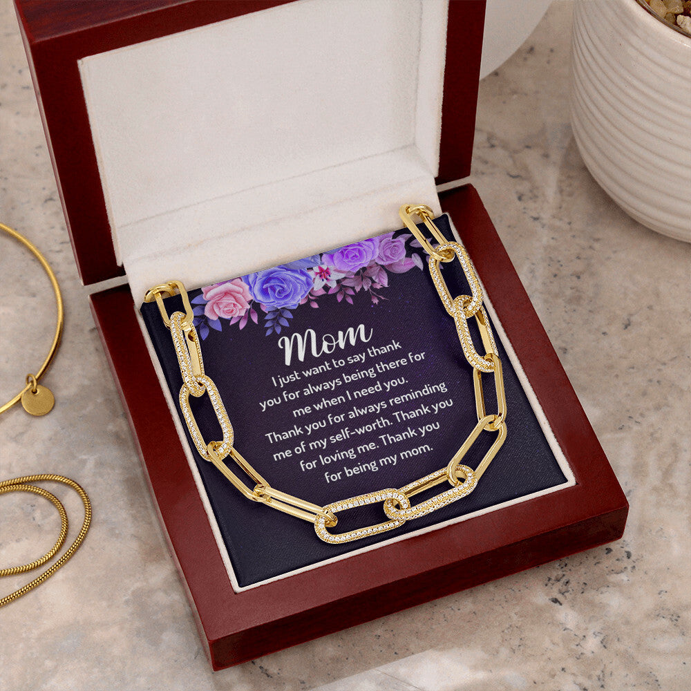 Mom Forever Linked Necklace-[Heartfelt Family Gift]