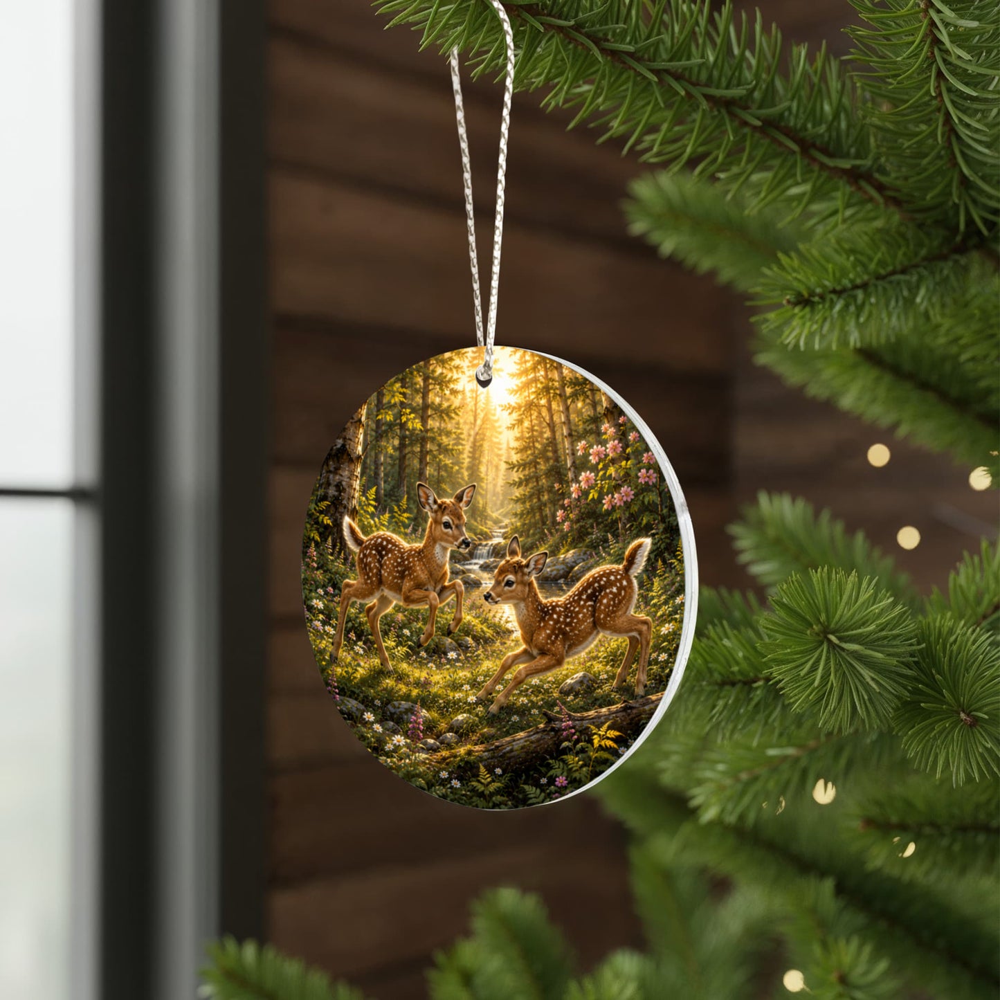 Deer Family Christmas Ornament
