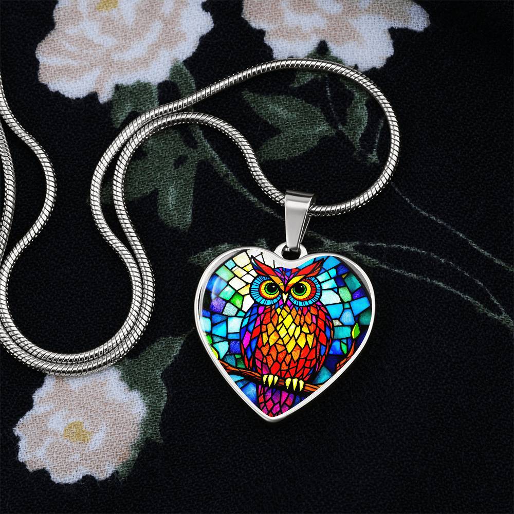 Owl Necklace with Engraving