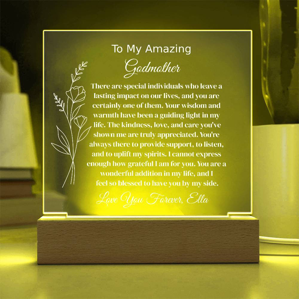 Godmother Lighted Plaque