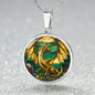 Dragon Gold Fantasy Engraved Necklace in Gold or Silver-[Heartfelt Family Gift]
