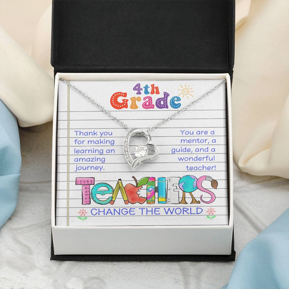 Teacher Thank You Necklace Gift