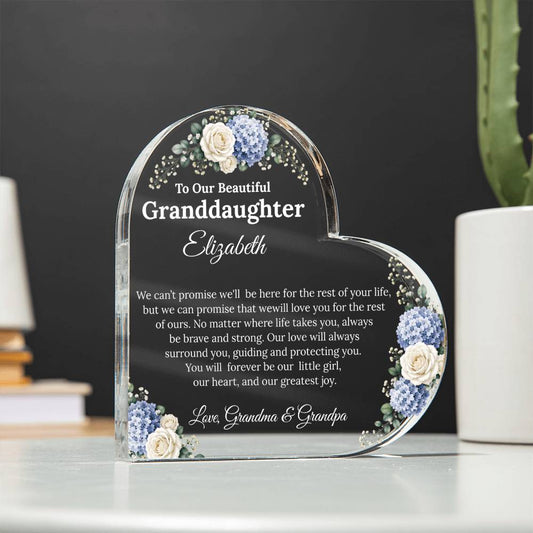 Granddaughter Heart Plaque Gift